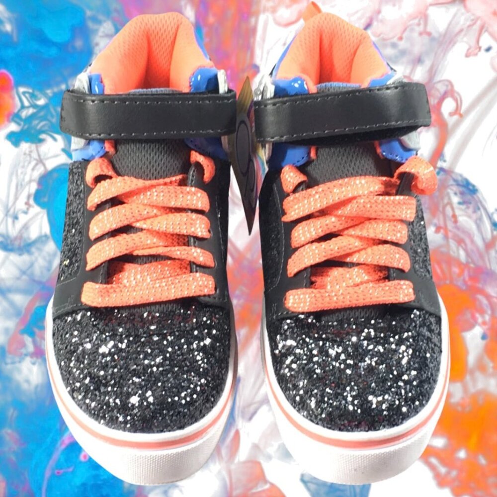 NWT Ocean Pacific Glitter Sneakers Girls Fashion Shoes Youth Size 3 OP NEW